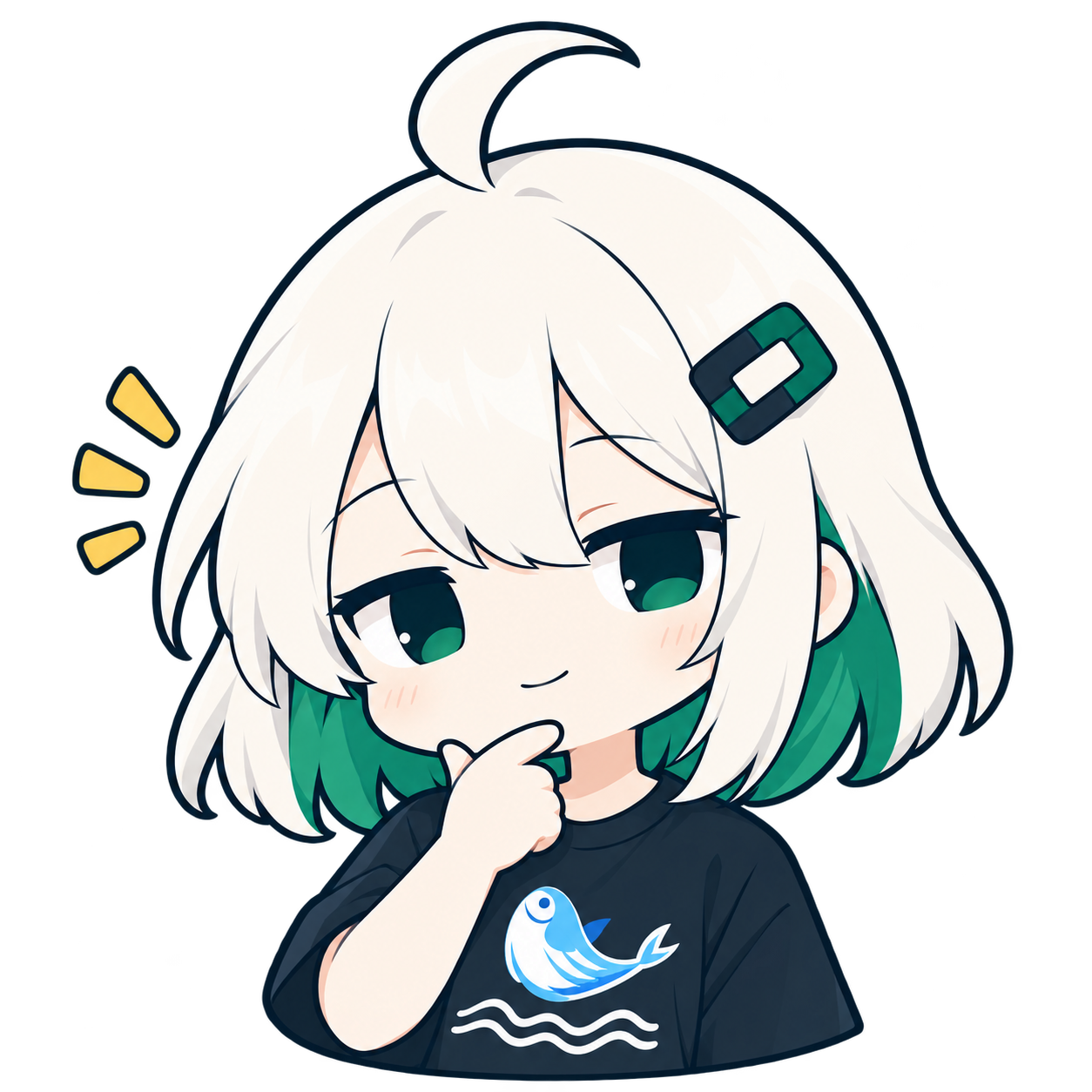 納得した表情