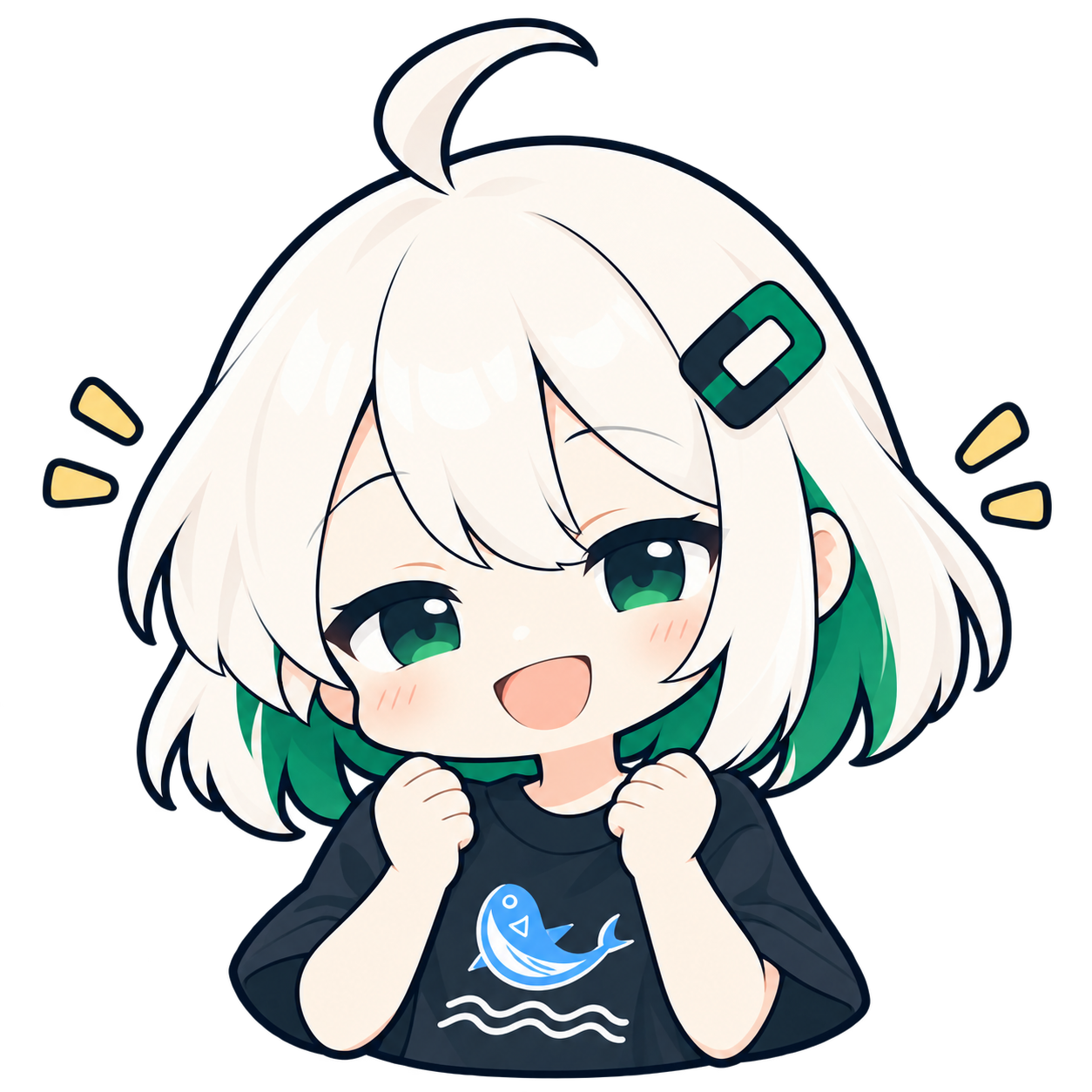 喜んだ表情
