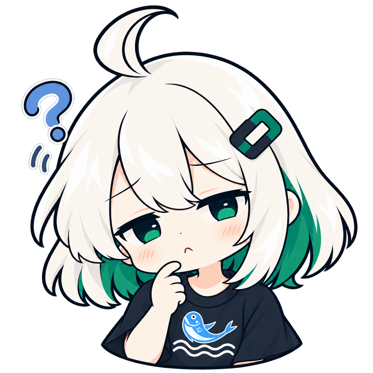 疑問を抱いた表情